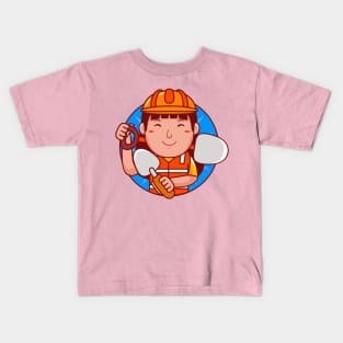 Builder Woman Kids T-Shirt